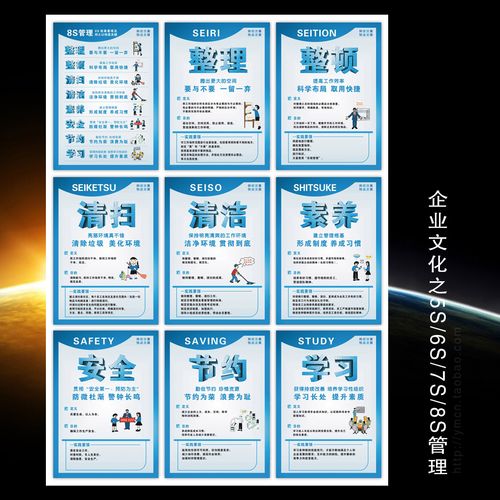 工厂5s车间6s企业7s8s安全生产宣传标语办公室整理整顿产品质管理口号